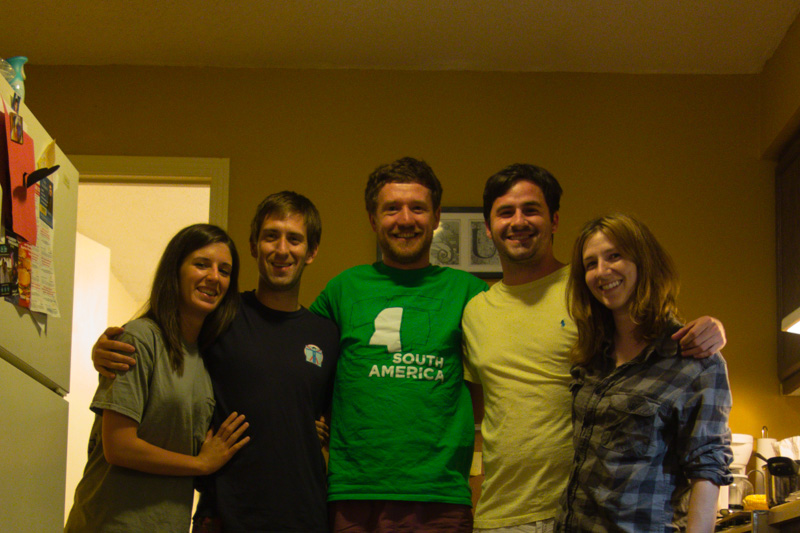 The Cleveland Crew: Meg, Seth, and Seth's neighbors Viron and Sheridan
